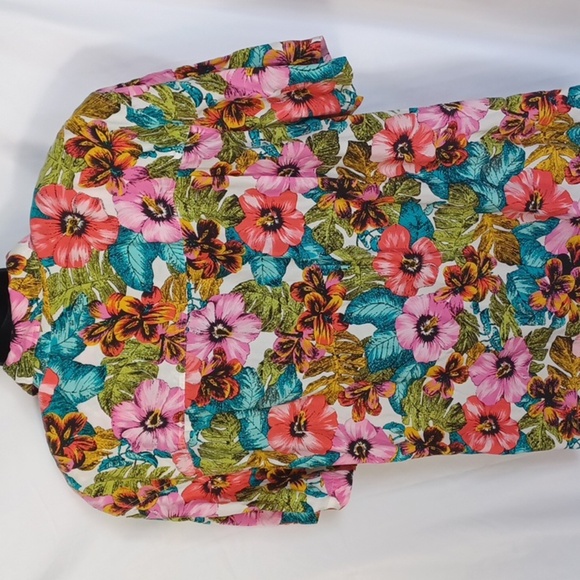 Elizabeth Liz Claiborne Vintage Hawaiian Shirt Womens Size 14, 25" pit to pit - Picture 5 of 8